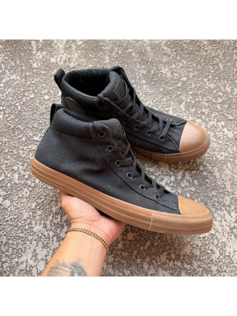 Converse Chuck Taylor All-Star Black Dark Honey Men’s 12 US Shoes